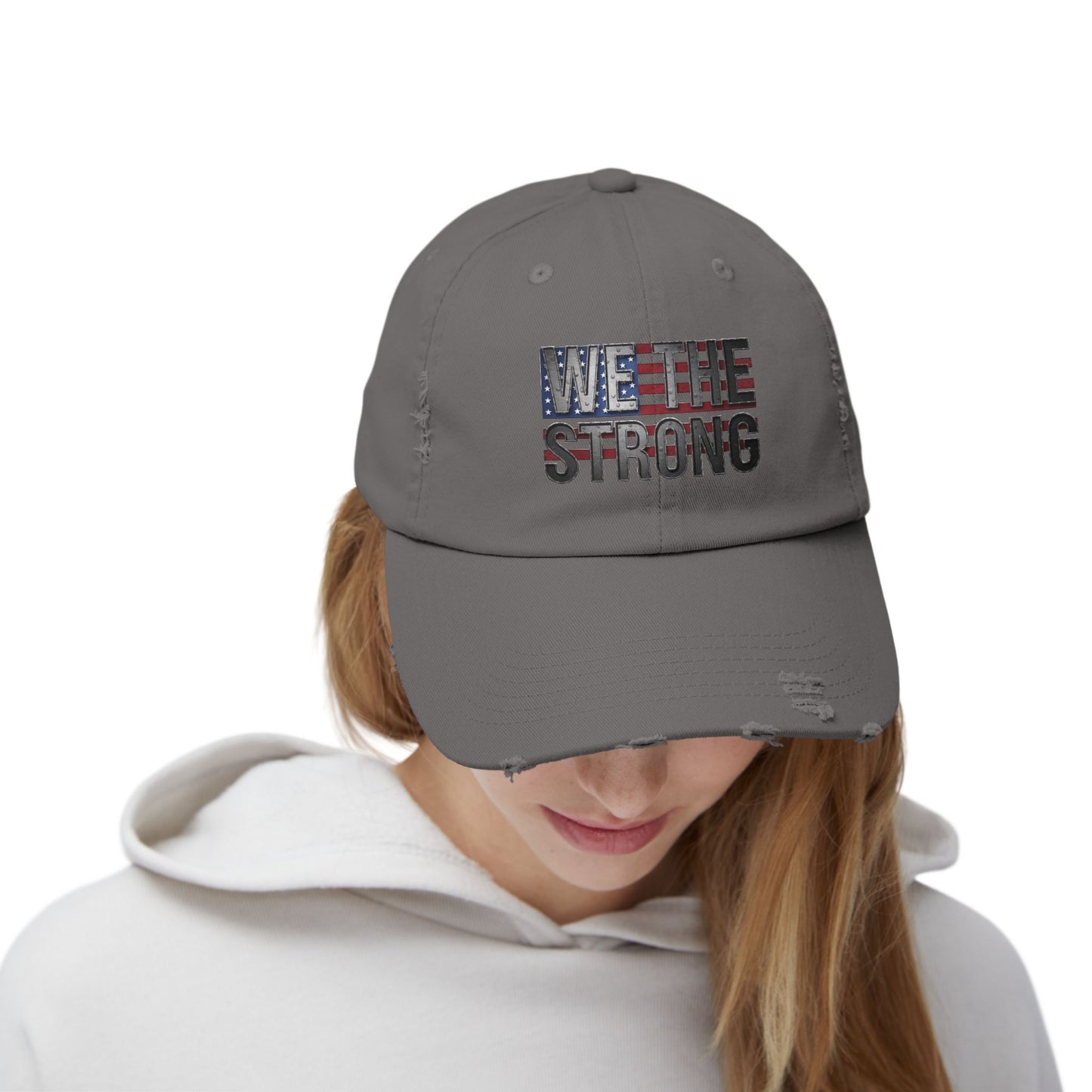 We The Strong Unisex Distressed Cap