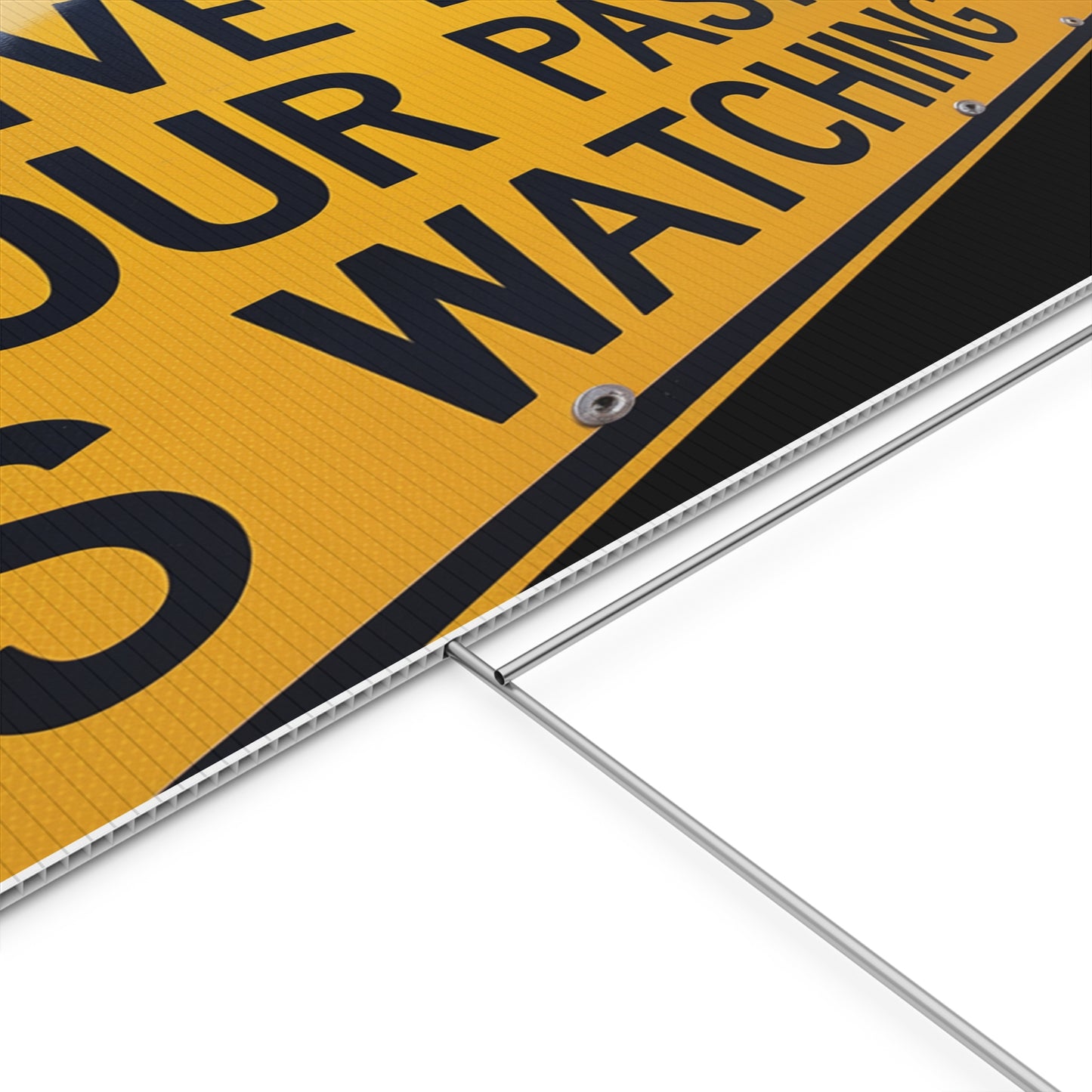 Drive Like Your Pastor Is Watching Plastic Yard Sign