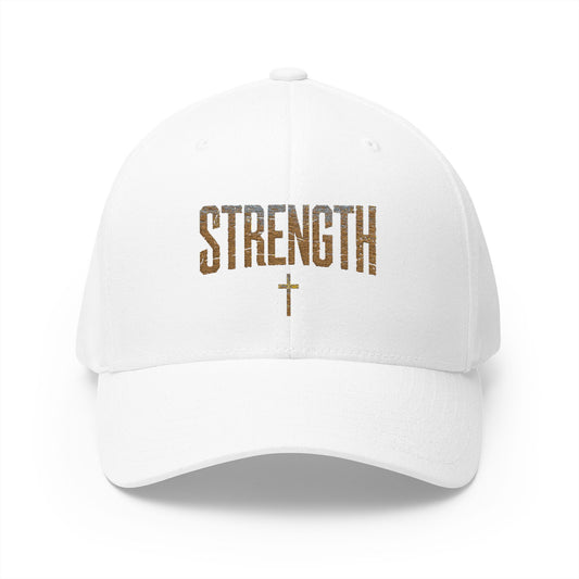 STRENGTH – Closed-Back Structured Cap 💪✝️