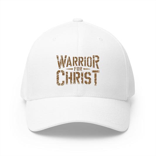 Warrior for Christ – Closed-Back Structured Cap ✝️🛡️