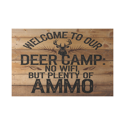 Deer Camp Plastic Yard Sign