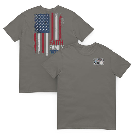 Faith, Family, Freedom Flag Tee
