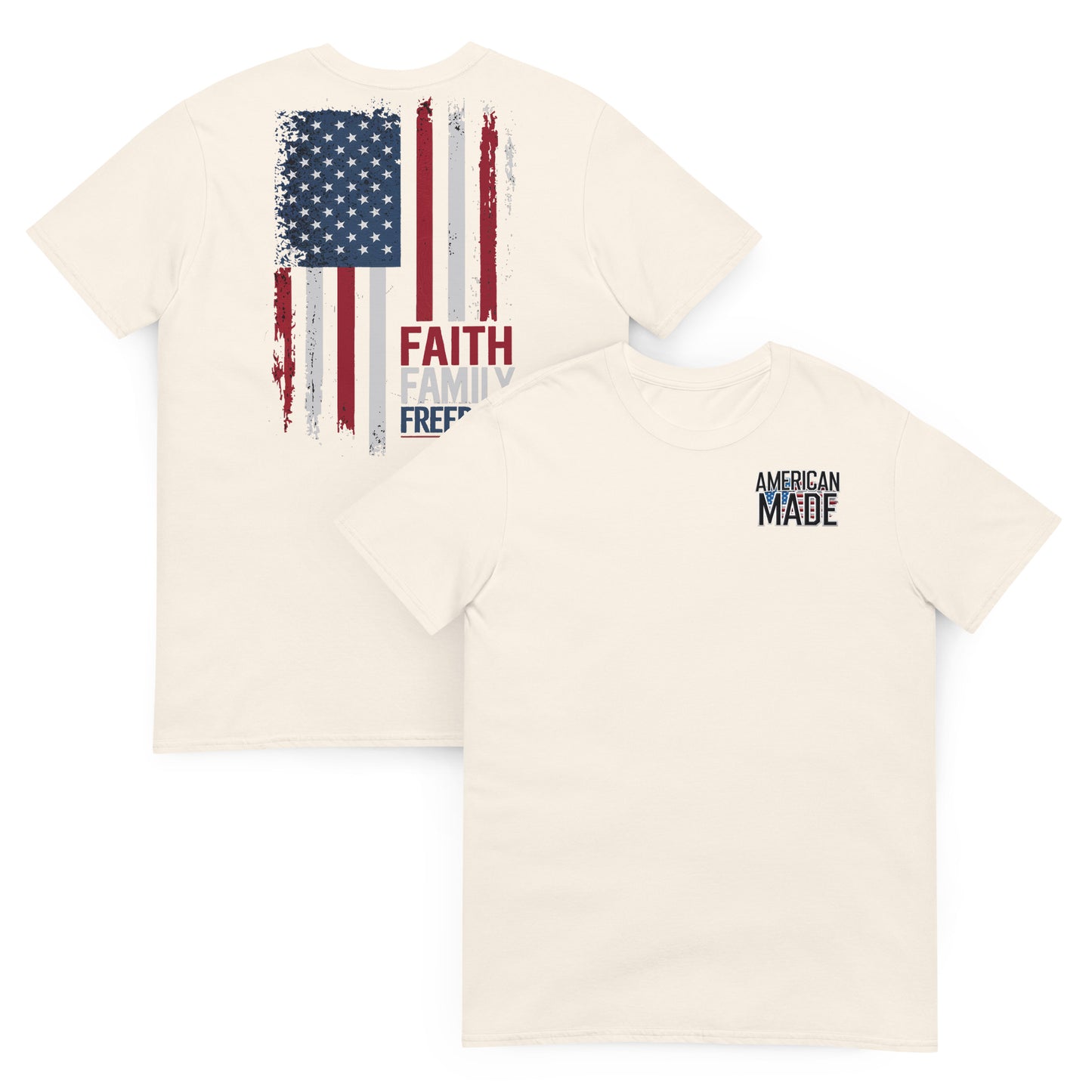 Faith, Family, Freedom Flag Tee