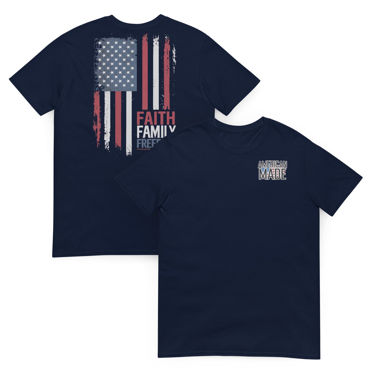 Faith, Family, Freedom Flag Tee