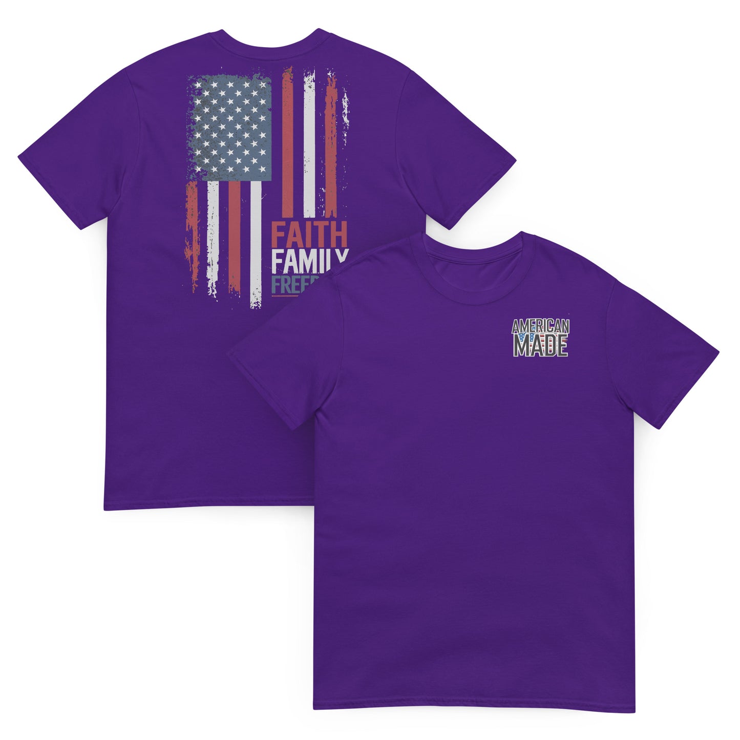 Faith, Family, Freedom Flag Tee