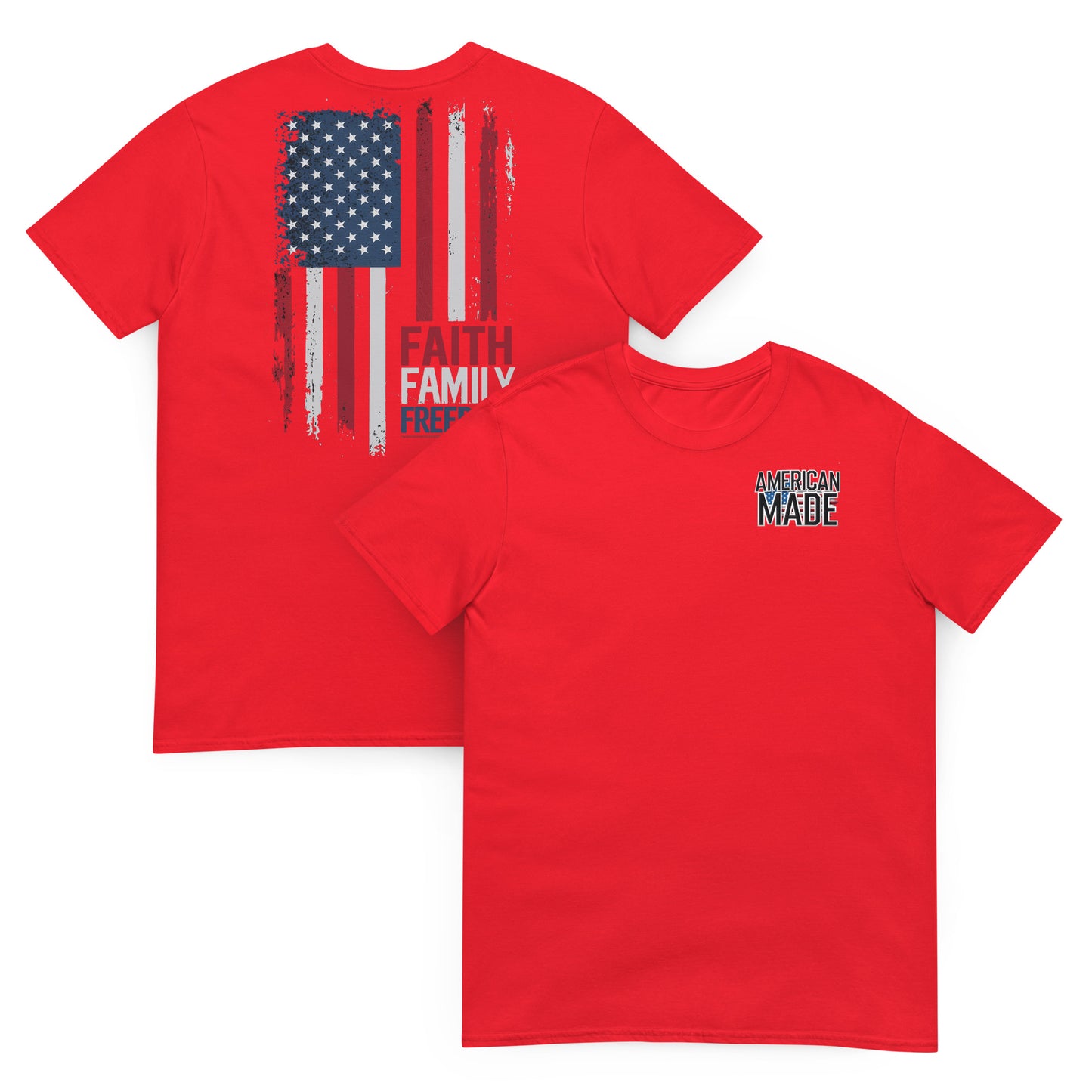 Faith, Family, Freedom Flag Tee