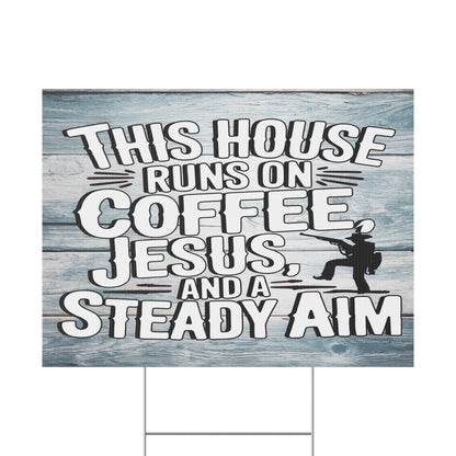 This House Plastic Yard Sign