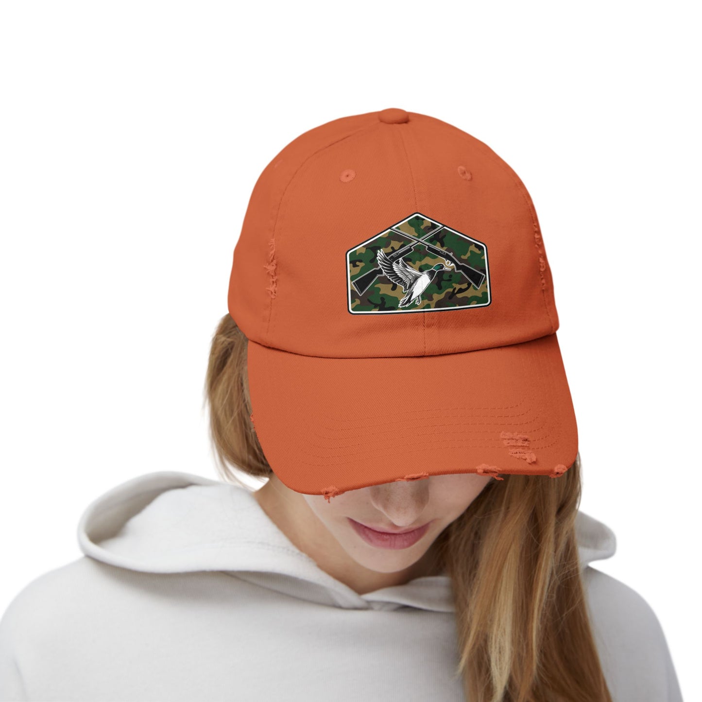 Duck Hunting Unisex Distressed Cap