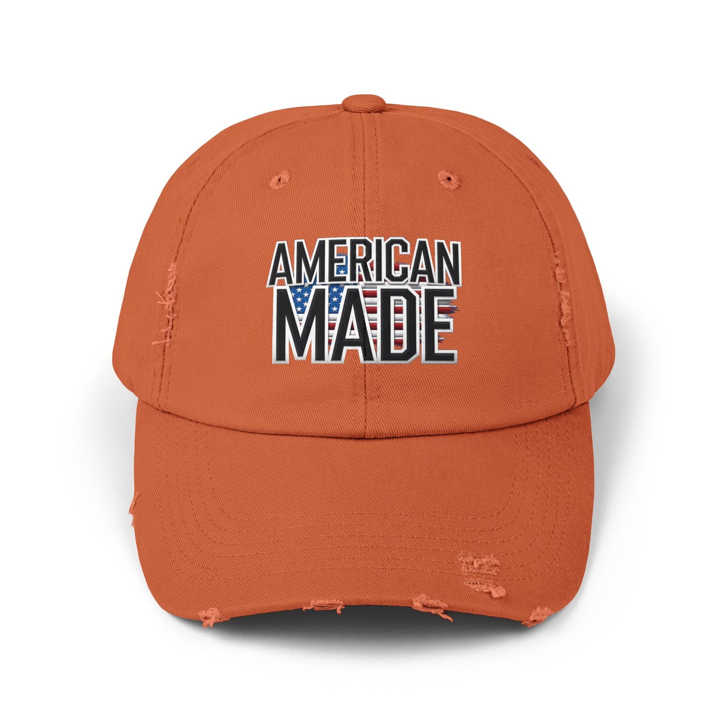 American Made Unisex Distressed Cap