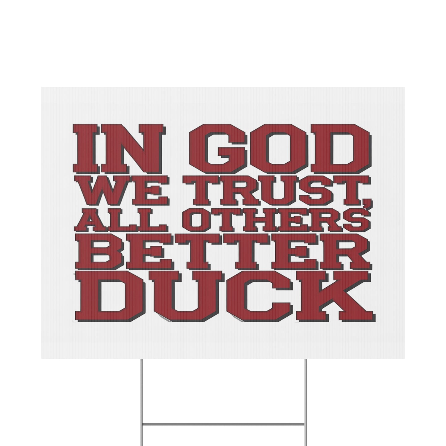 In God We Trust #2 Plastic Yard Sign