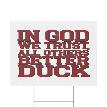 In God We Trust #2 Plastic Yard Sign