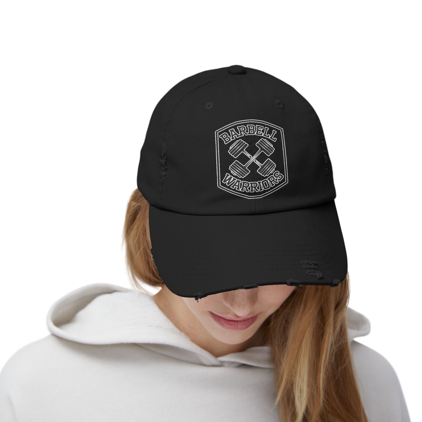 Barbell Warriors Unisex Distressed Cap