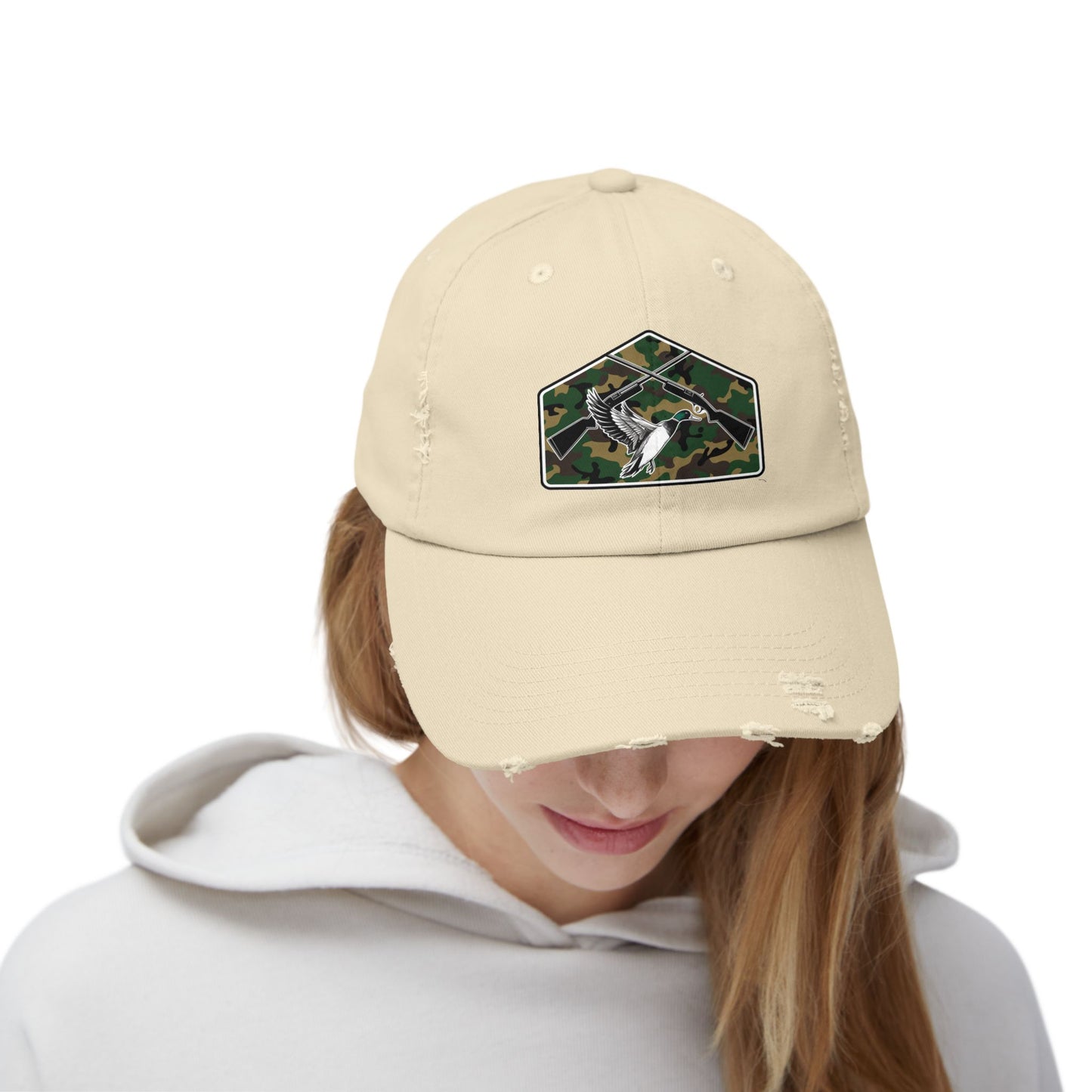 Duck Hunting Unisex Distressed Cap