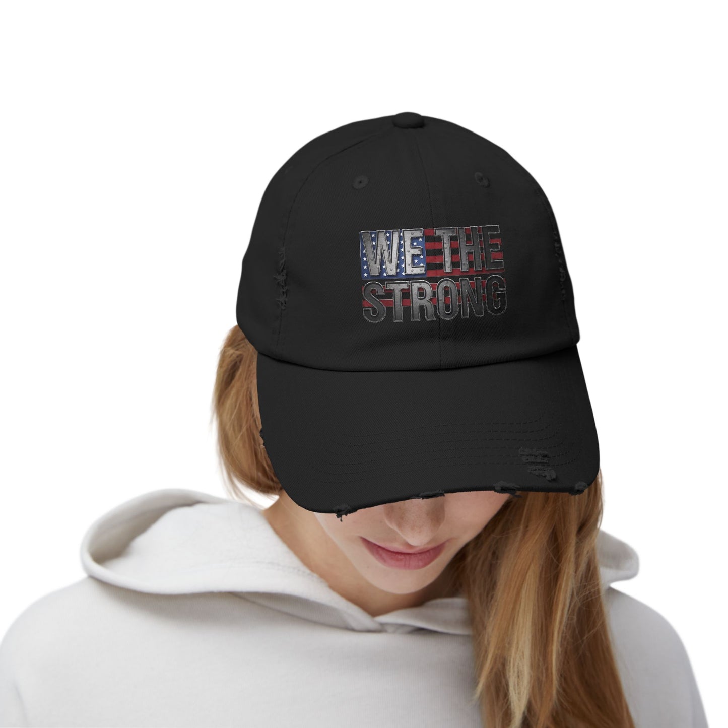 We The Strong Unisex Distressed Cap