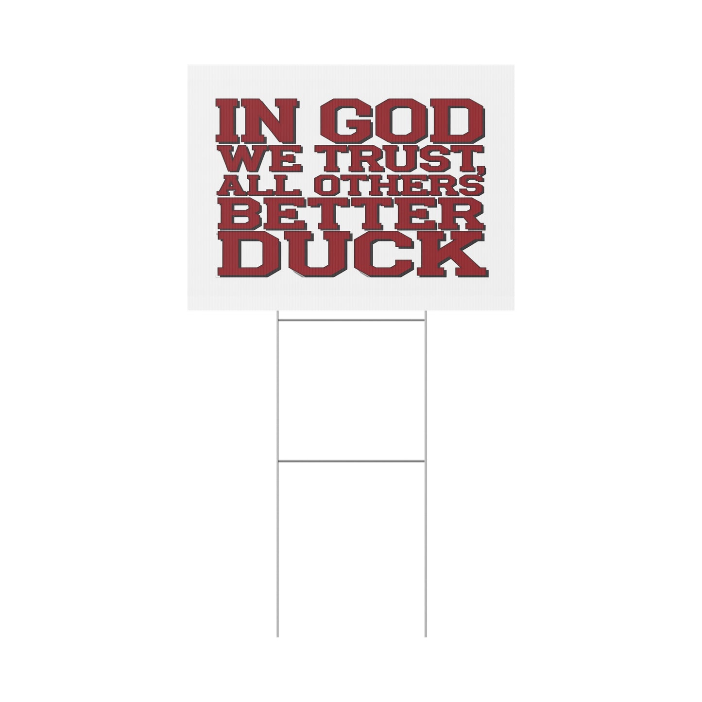In God We Trust #2 Plastic Yard Sign