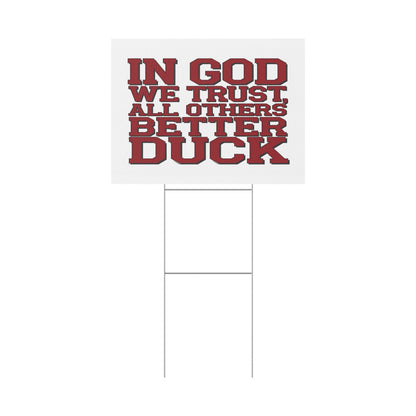 In God We Trust #2 Plastic Yard Sign