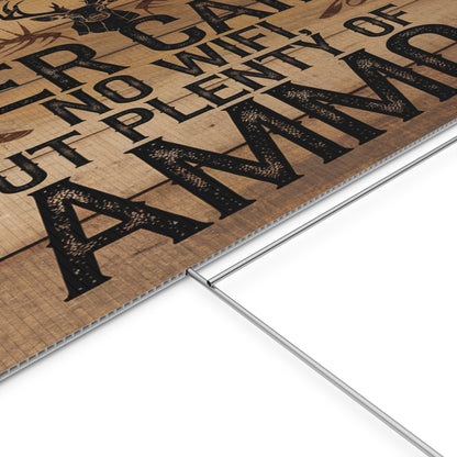 Deer Camp Plastic Yard Sign