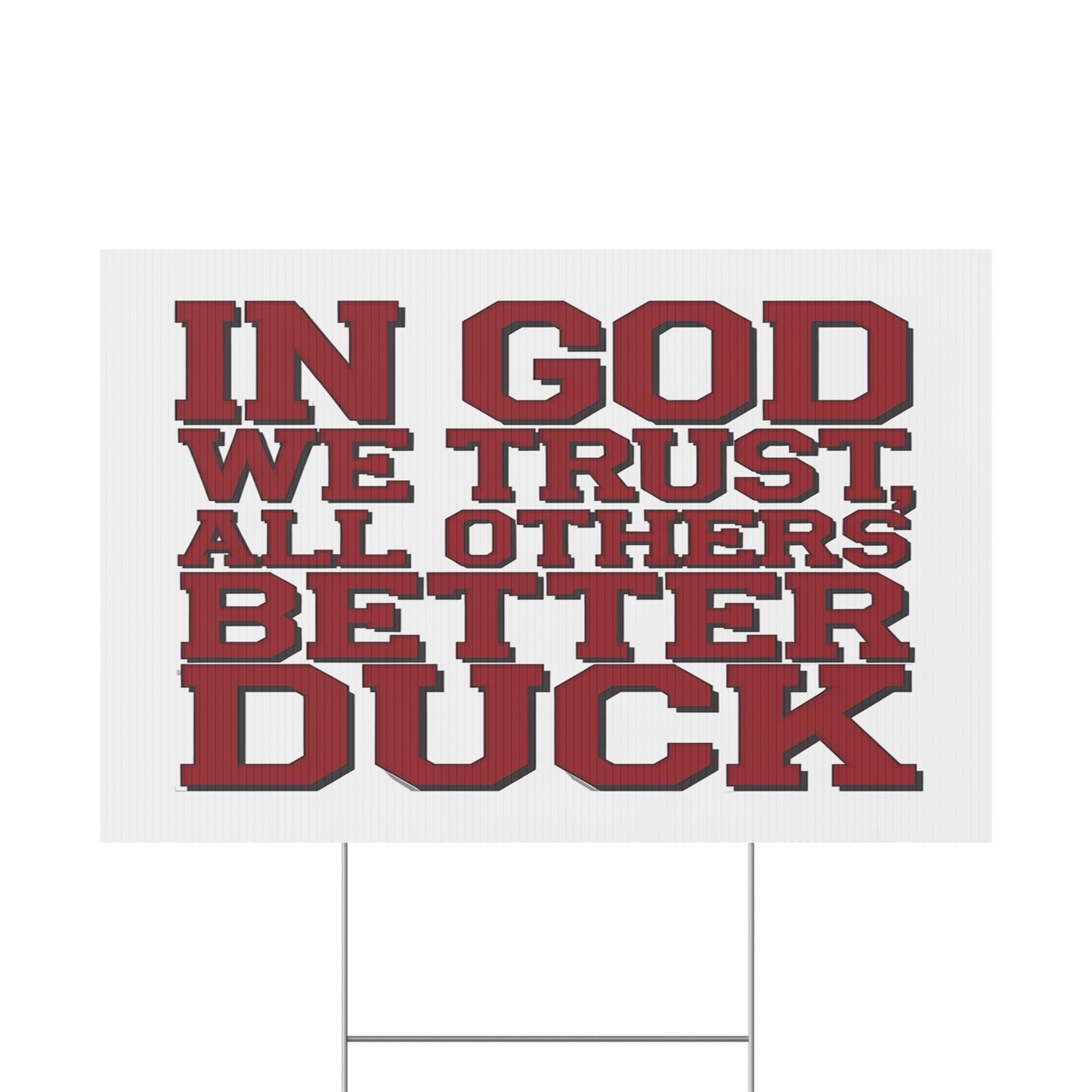 In God We Trust #2 Plastic Yard Sign