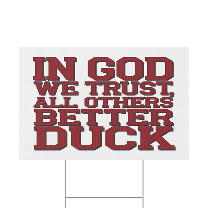 In God We Trust #2 Plastic Yard Sign