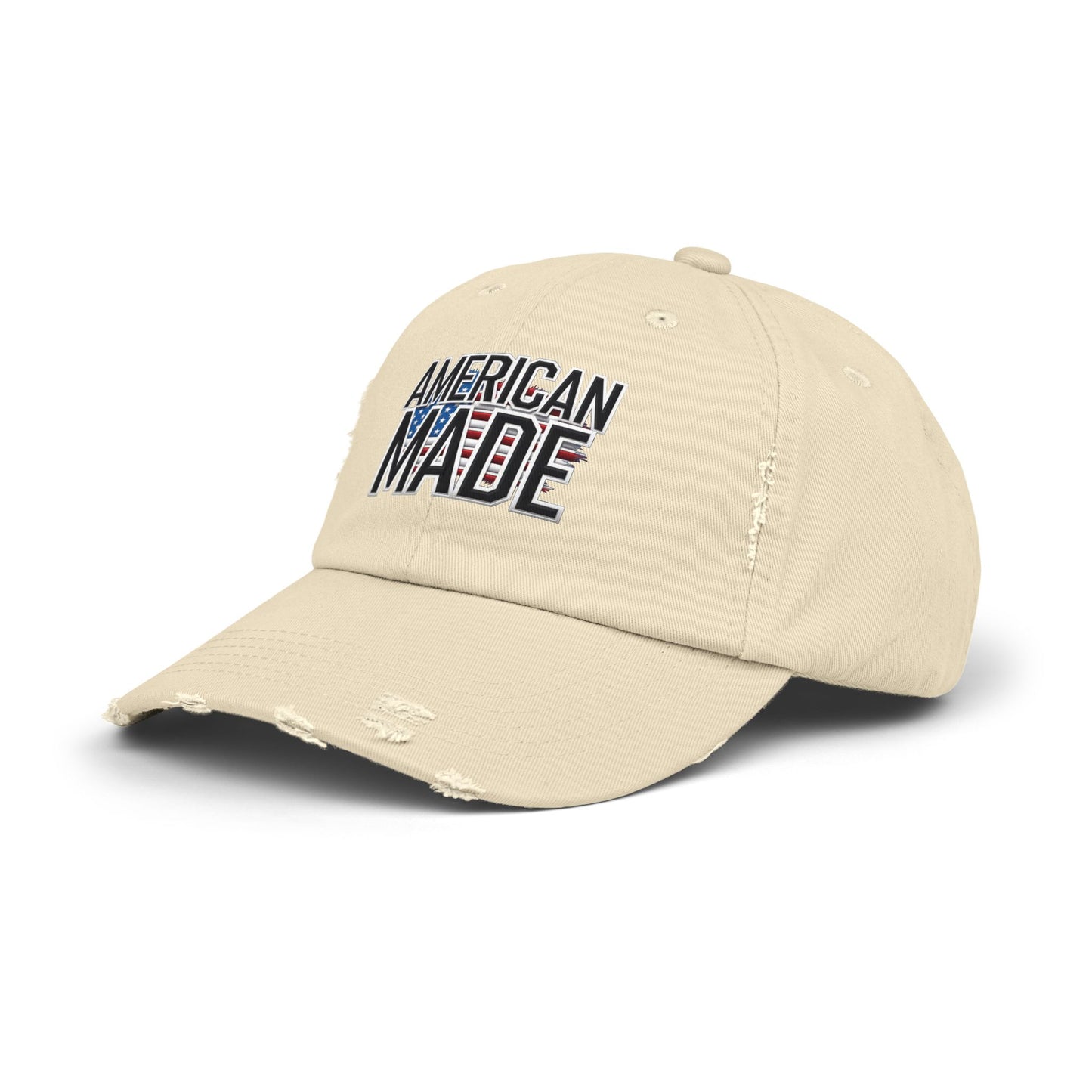 American Made Unisex Distressed Cap