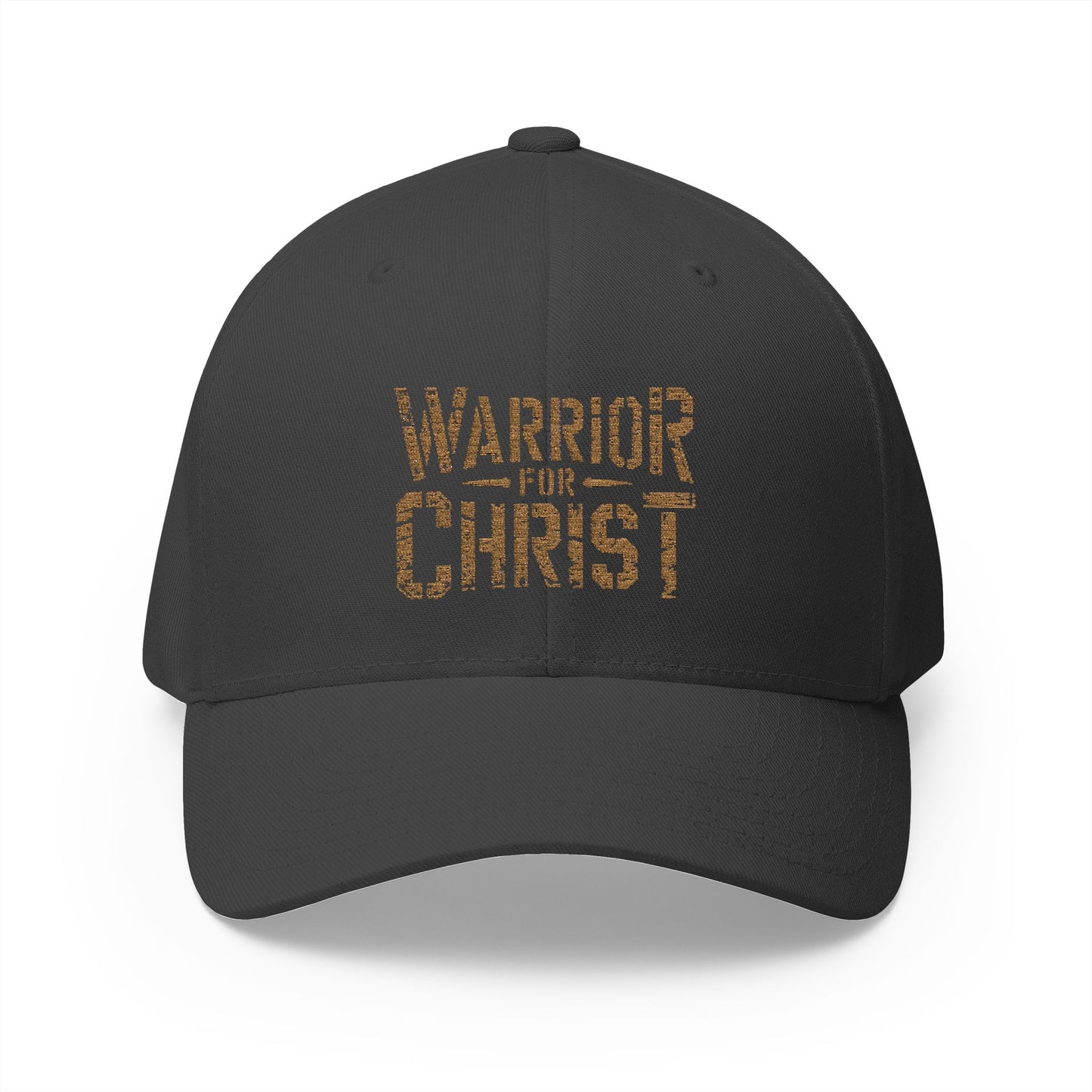 Warrior for Christ – Closed-Back Structured Cap ✝️🛡️
