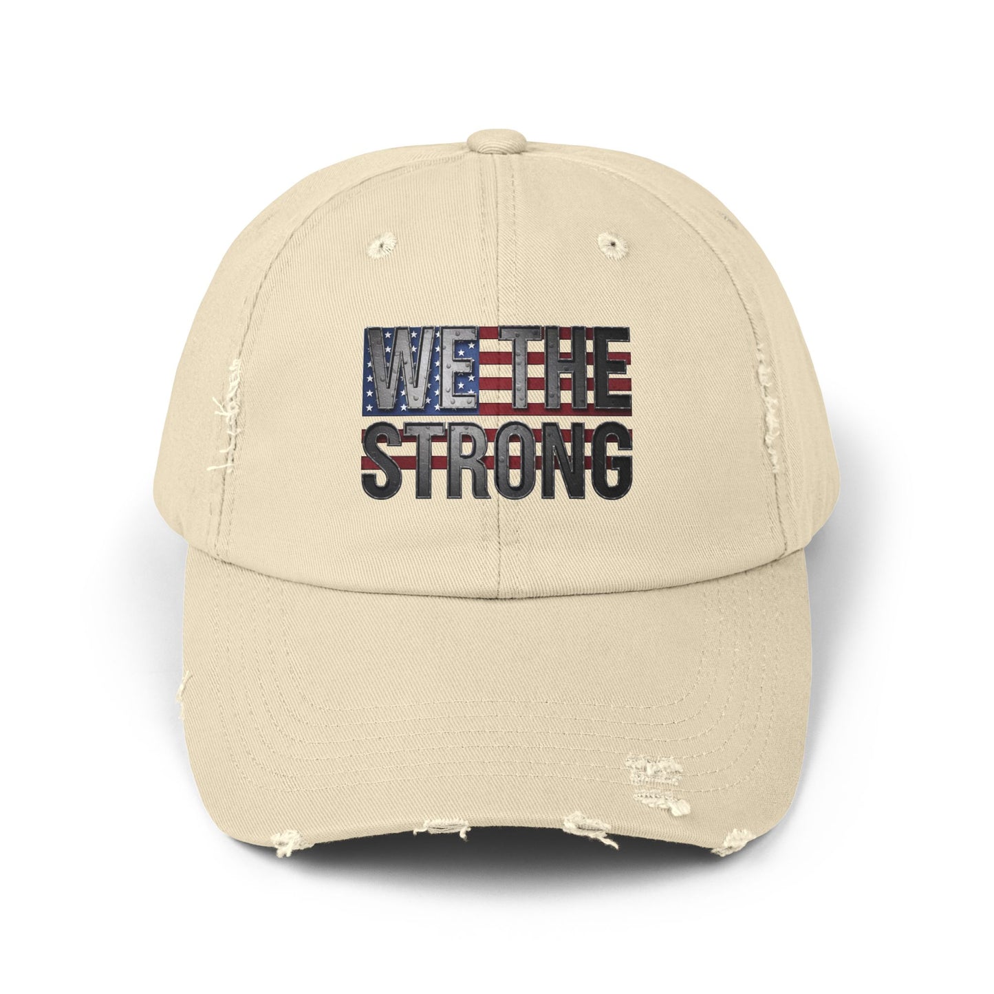 We The Strong Unisex Distressed Cap