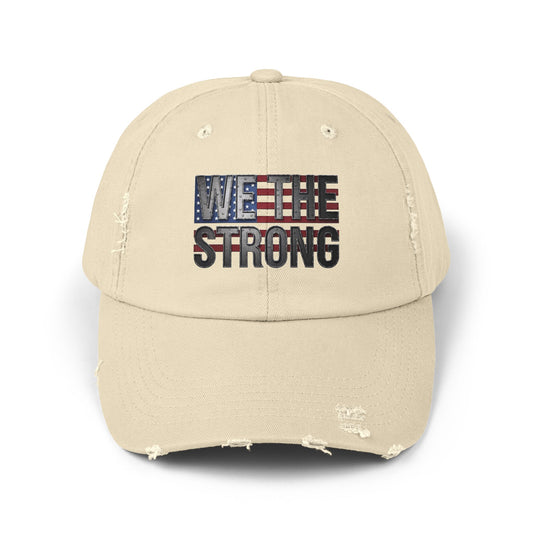 We The Strong Unisex Distressed Cap