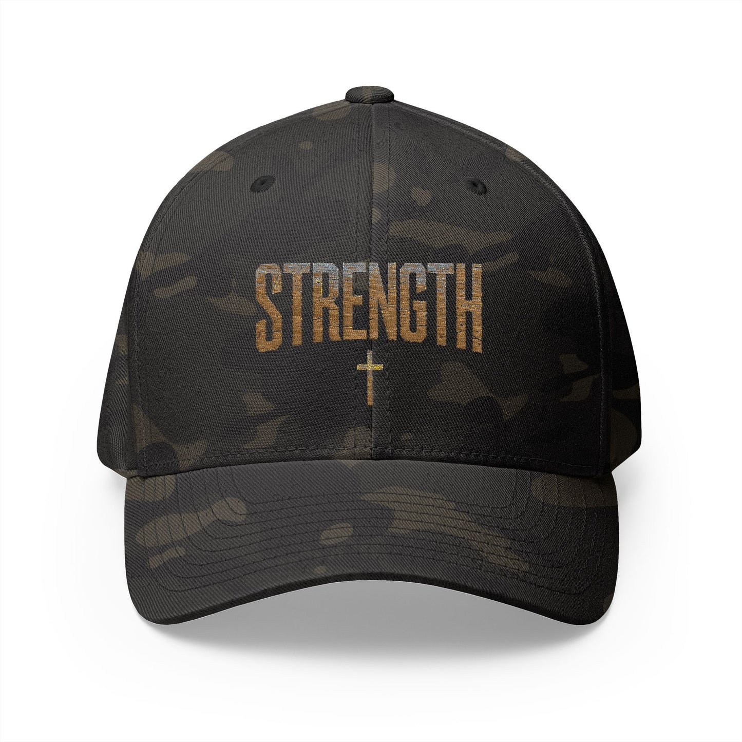 STRENGTH – Closed-Back Structured Cap 💪✝️