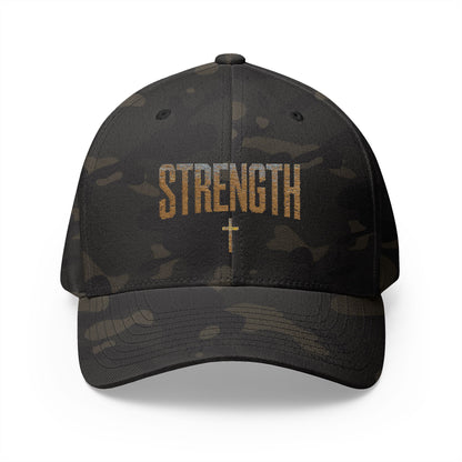 STRENGTH – Closed-Back Structured Cap 💪✝️