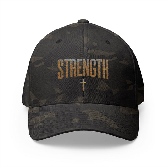 STRENGTH – Closed-Back Structured Cap 💪✝️