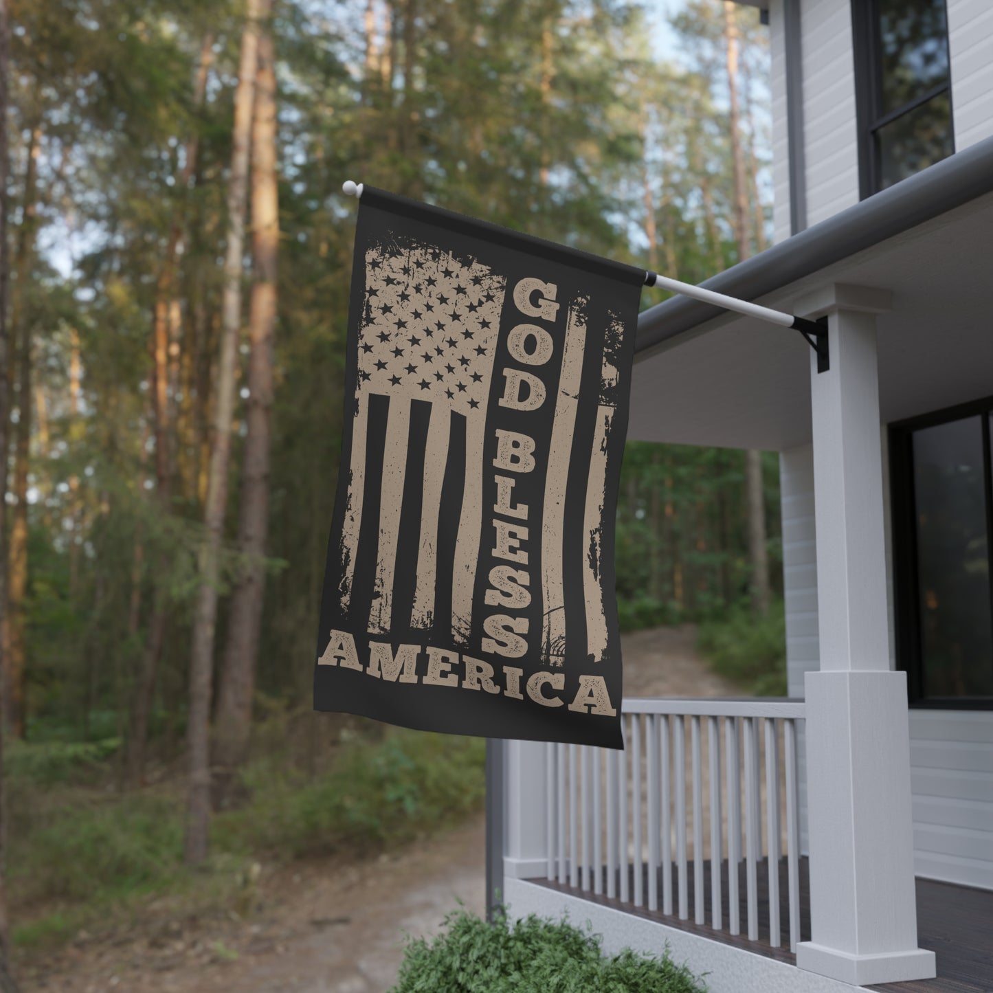 God Bless America House Banner
