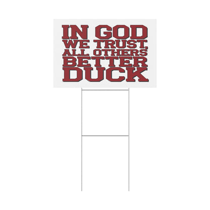 In God We Trust #2 Plastic Yard Sign