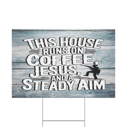 This House Plastic Yard Sign