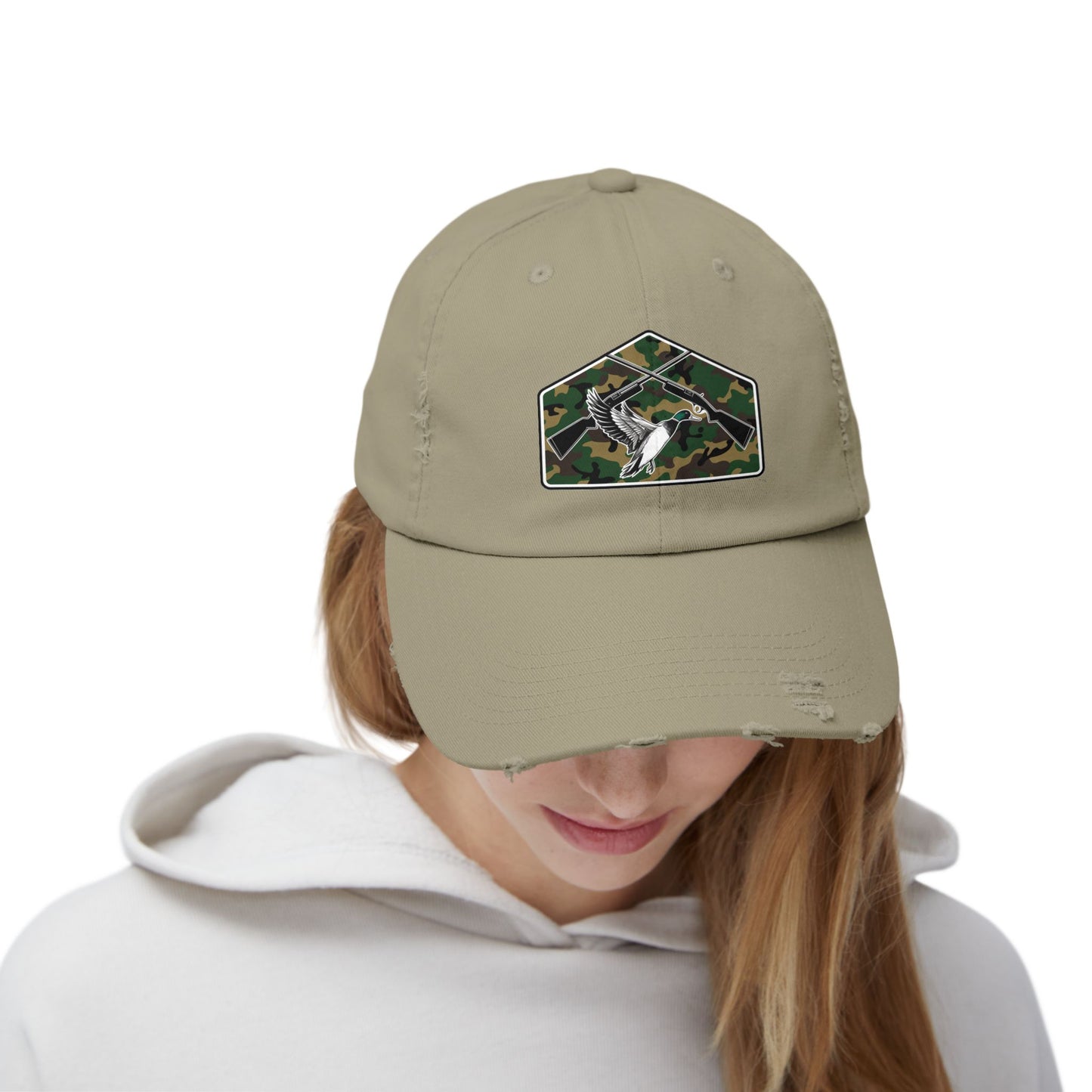 Duck Hunting Unisex Distressed Cap