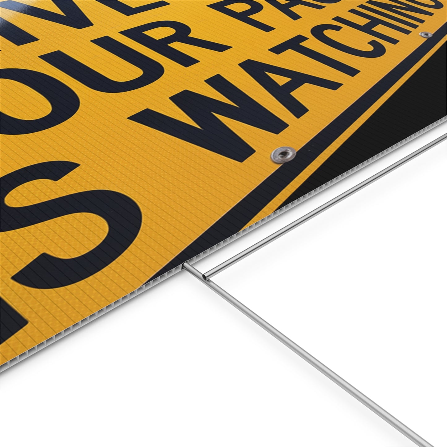 Drive Like Your Pastor Is Watching Plastic Yard Sign