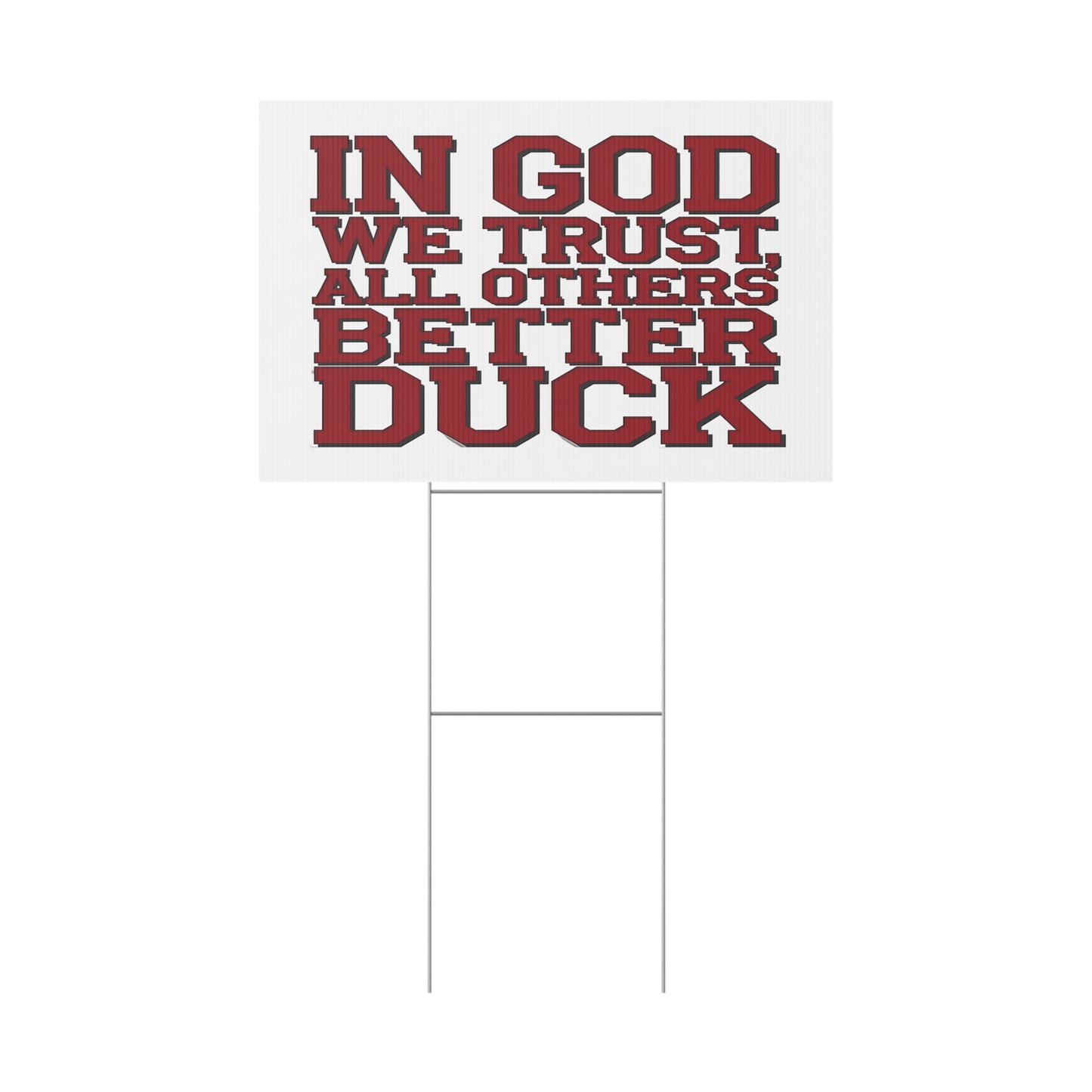 In God We Trust #2 Plastic Yard Sign