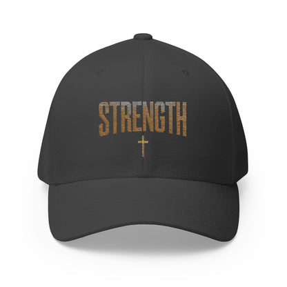 STRENGTH – Closed-Back Structured Cap 💪✝️