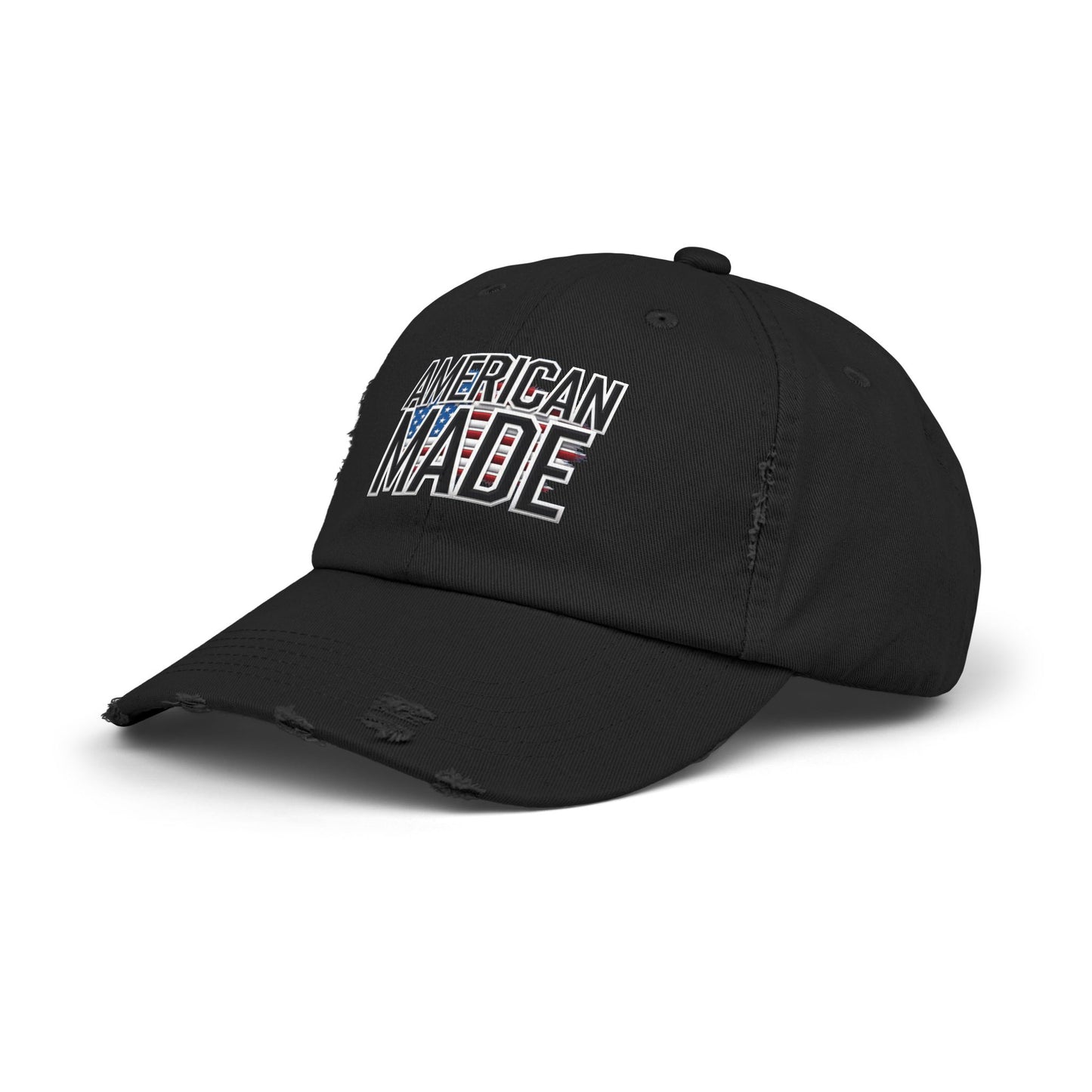 American Made Unisex Distressed Cap