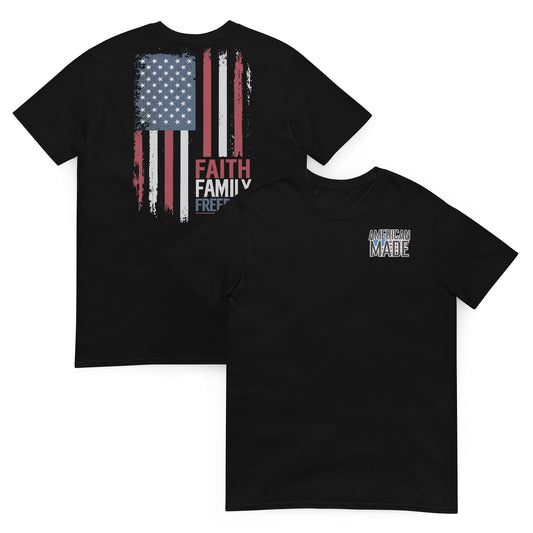 Faith, Family, Freedom Flag Tee